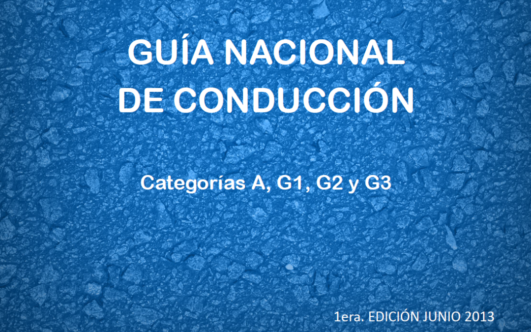 Manual de Conduccion para Vehiculos que circulan en Uruguay